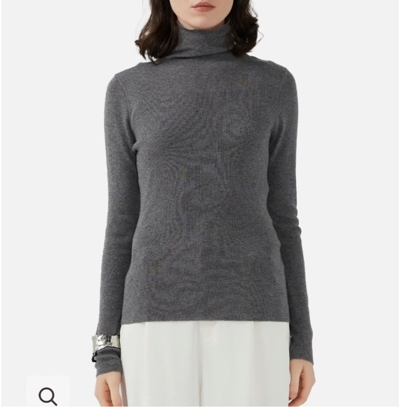 Deer High-Neck Knit Sweater Size Small - Picture 2 of 6